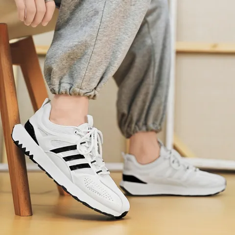 Giày Nam Bánh Waffle Trắng Thoáng Khí Mùa Hè, Giày Thể Thao Chạy Bộ Forrest Gump - Phong Cách Thường Ngày, Size 39-44