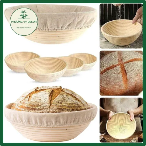 Bát Mây Ủ Bánh Mì Trắng - Rổ Mây Đựng Hoa Quả, Trang Trí Đồ Ăn Tự Nhiên - Sản Phẩm Độc Đáo Từ Phương Vy Decor