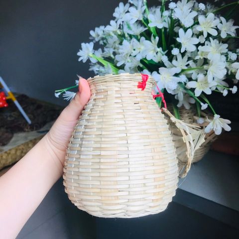 Giỏ Cua Mini Thủ Công - Đồ Chơi An Toàn Cho Trẻ Em & Trang Trí Nhà Cửa Bằng Tre Tự Nhiên, Quà Tặng Độc Đáo