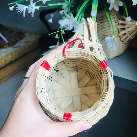 Giỏ Cua Mini Thủ Công - Đồ Chơi An Toàn Cho Trẻ Em & Trang Trí Nhà Cửa Bằng Tre Tự Nhiên, Quà Tặng Độc Đáo
