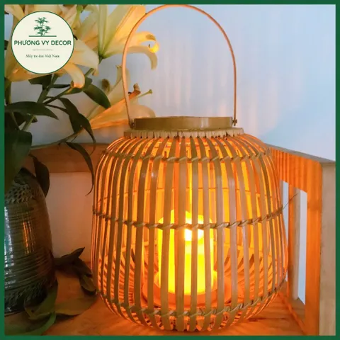 Chao Đèn Tre Có Quai Xách - Trang Trí Tiệc Cưới, Nhà Hàng & Homestay Độc Đáo - Sản Phẩm Mây Tre Phương Vy Decor