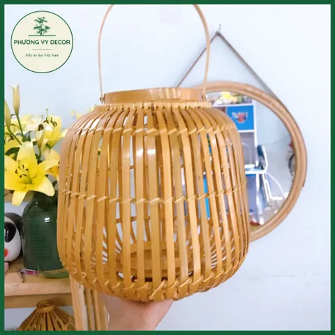 Chao Đèn Tre Có Quai Xách - Trang Trí Tiệc Cưới, Nhà Hàng & Homestay Độc Đáo - Sản Phẩm Mây Tre Phương Vy Decor