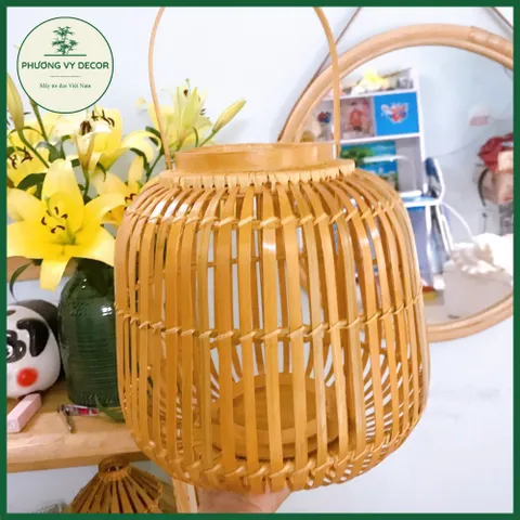 Chao Đèn Tre Có Quai Xách - Trang Trí Tiệc Cưới, Nhà Hàng & Homestay Độc Đáo - Sản Phẩm Mây Tre Phương Vy Decor