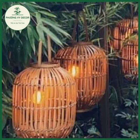 Chao Đèn Tre Có Quai Xách - Trang Trí Tiệc Cưới, Nhà Hàng & Homestay Độc Đáo - Sản Phẩm Mây Tre Phương Vy Decor