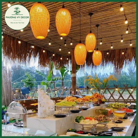 Chao đèn hình quả nhót treo thả trần & để bàn decor nghệ thuật cho homestay, cafe, nhà hàng - An toàn, thân thiện với môi trường