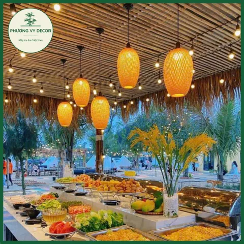 Chao đèn hình quả nhót treo thả trần & để bàn decor nghệ thuật cho homestay, cafe, nhà hàng - An toàn, thân thiện với môi trường