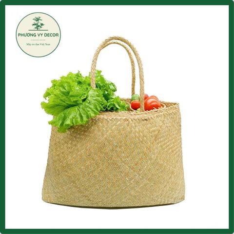 Túi Cói Tự Nhiên Đi Chợ, Siêu Thị - Túi Đựng Đồ Thân Thiện Môi Trường Phương Vy Decor - Sản Phẩm Thủ Công Độc Đáo