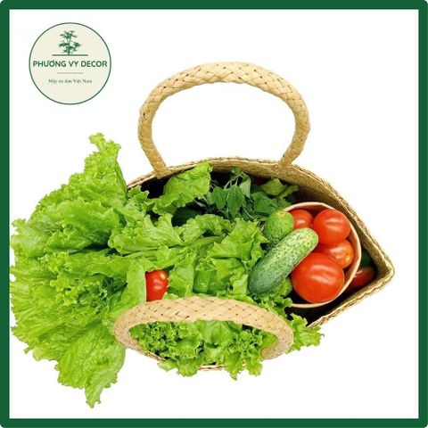 Túi Cói Tự Nhiên Đi Chợ, Siêu Thị - Túi Đựng Đồ Thân Thiện Môi Trường Phương Vy Decor - Sản Phẩm Thủ Công Độc Đáo