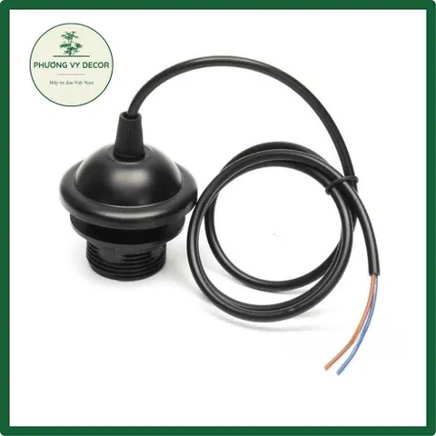 Dây Đui Đèn E27 Vành Treo Trang Trí - Bộ Dây Thả Chao Đèn Mây Tre, Phụ Kiện Lắp Đặt Cho Không Gian Nhà Cửa
