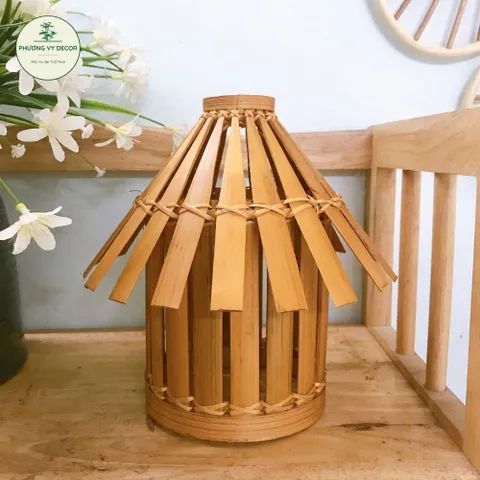 Đèn Thả Mái Nhà Xinh Xắn - Trang Trí Nội Thất, Sân Vườn, Quán Cafe, Homestay - Sản Phẩm Thủ Công Từ Tre Đan