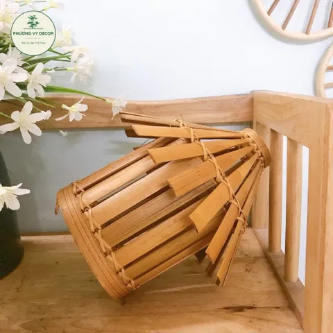 Đèn Thả Mái Nhà Xinh Xắn - Trang Trí Nội Thất, Sân Vườn, Quán Cafe, Homestay - Sản Phẩm Thủ Công Từ Tre Đan