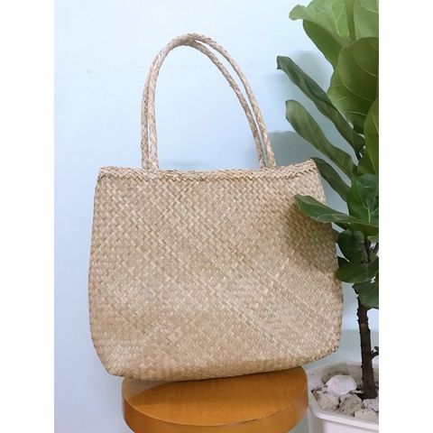 Túi Cói Dáng Rộng Kiểu Cổ Điển Thân Thiện Môi Trường - Túi Đi Biển, Đi Chơi Tiện Dụng Phương Vy Decor