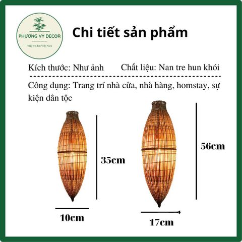 Chao Đèn Cá Tre Thủ Công - Trang Trí Nhà Cửa, Nhà Hàng, Homestay Độc Đáo - Thiết Kế Thân Thiện Môi Trường