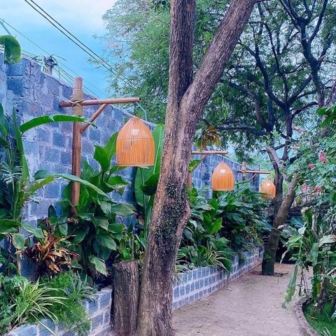 Chao Đèn Nơm Trang Trí Nghệ Thuật Bằng Tre - Đèn Khum Ngoài Trời, Nhiều Kích Cỡ, Thủ Công Tối Giản Cho Nhà Hàng Khách Sạn
