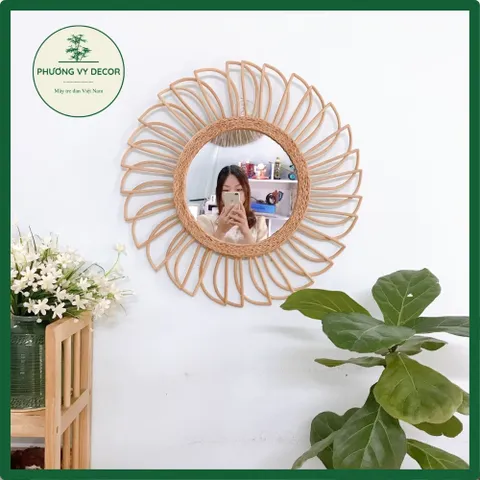 Gương Mây Decor, Gương Decor Treo Tường, Gương Decor Trang Trí Phòng xinh xắn Phương Vy Decor