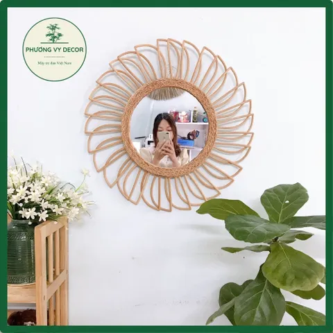 Gương Mây Decor, Gương Decor Treo Tường, Gương Decor Trang Trí Phòng xinh xắn Phương Vy Decor