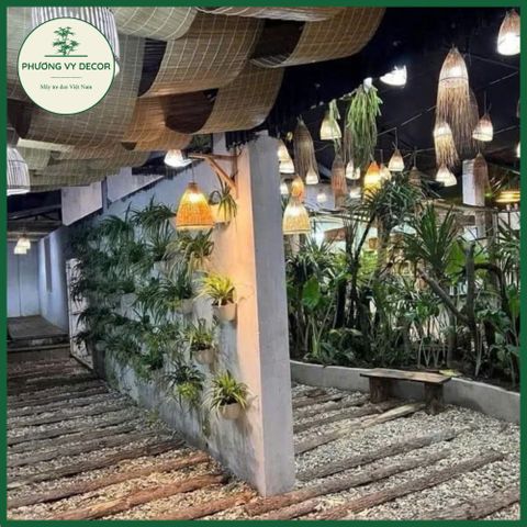 Mành Tăm Trắng Trang Trí Quán Ăn & Café - Giải Nhiệt Mùa Hè, Decor Sự Kiện Độc Đáo, Thích Hợp Cho Nhà Cửa
