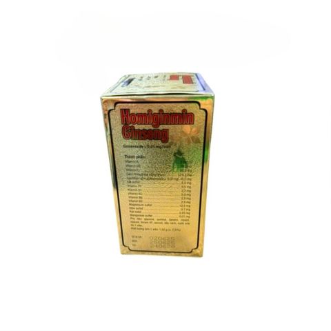 Viên Uống Nhân Sâm Homiginmin - Bổ Sung Vitamin, Hỗ Trợ Bồi Bổ Cơ Thể, Phục Hồi Sức Khỏe - Hộp 12 Vỉ x 5 Viên Nang Mềm