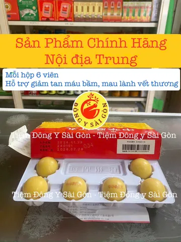 Hỗ Trợ Tan Máu Bầm Trật Đả Hộp 6 Viên - Giúp Mau Lành Vết Thương, Sản Phẩm Nội Địa Trung Quốc Chất Lượng Cao