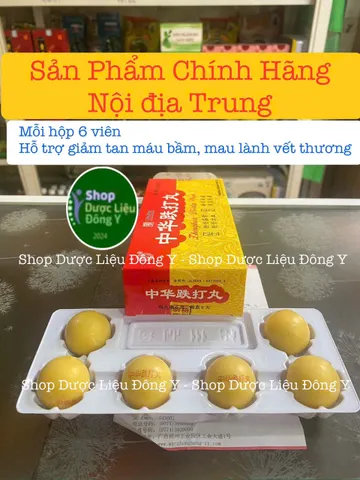 Hỗ Trợ Tan Máu Bầm Trật Đả Hộp 6 Viên - Giúp Mau Lành Vết Thương, Sản Phẩm Nội Địa Trung Quốc Chất Lượng Cao