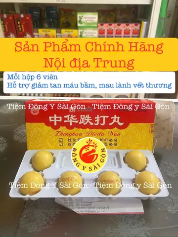 Hỗ Trợ Tan Máu Bầm Trật Đả Hộp 6 Viên - Giúp Mau Lành Vết Thương, Sản Phẩm Nội Địa Trung Quốc Chất Lượng Cao