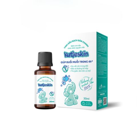 Tinh Dầu Bạch Đàn Chanh Kutieskin - Xua Đuổi Muỗi, Giảm Ngứa, Giữ Ấm Cơ Thể Cho Bé - Sản Phẩm Từ Thiên Nhiên An Toàn
