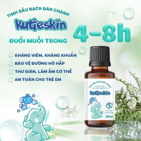 Tinh Dầu Bạch Đàn Chanh Kutieskin - Xua Đuổi Muỗi, Giảm Ngứa, Giữ Ấm Cơ Thể Cho Bé - Sản Phẩm Từ Thiên Nhiên An Toàn