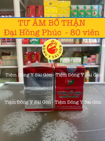 Tư Âm Bổ Thận Đại Hồng Phúc - Viên Nang Hỗ Trợ Suy Thận, Đau Lưng, Tiểu Đêm, 80 Viên Giúp Ổn Định Huyết Áp