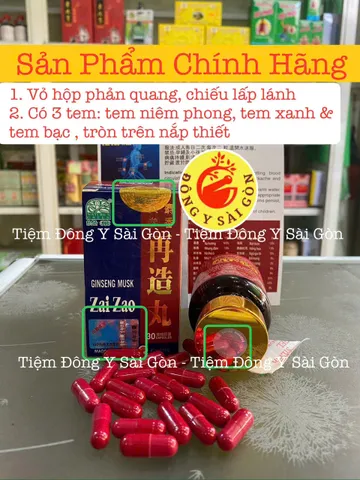 Viên Nhân Sâm Xạ Hương Tái Tạo Hoàn Zai Zao Wan - Hỗ Trợ Khớp & Sụn, Hộp 30 Viên Chất Lượng Cao