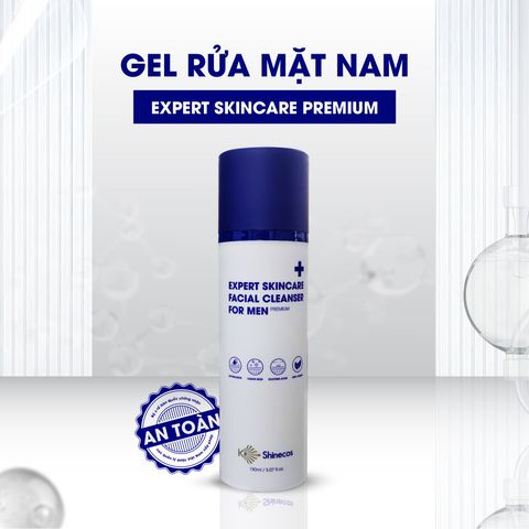 Gel Rửa Mặt Nam Sạch Nhờn, Sáng Da Expert Skincare Premium - Giúp Làm Sạch Da, Ngừa Mụn, Tăng Cường Độ Ẩm Cho Da Nam 150ml
