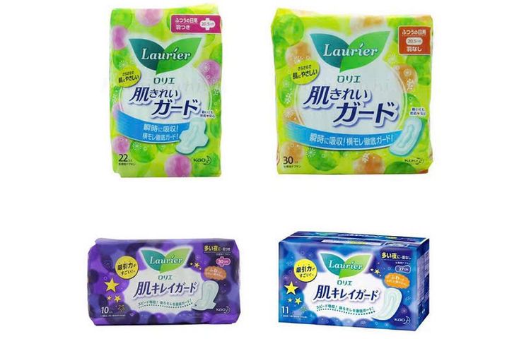 Băng Vệ Sinh Laurier KAO - Băng Vệ Sinh Cao Cấp Nội Địa Nhật Bản, Thiết Kế Mỏng Nhẹ, Dành Cho Da Nhạy Cảm, Cảm Giác Thoải Mái