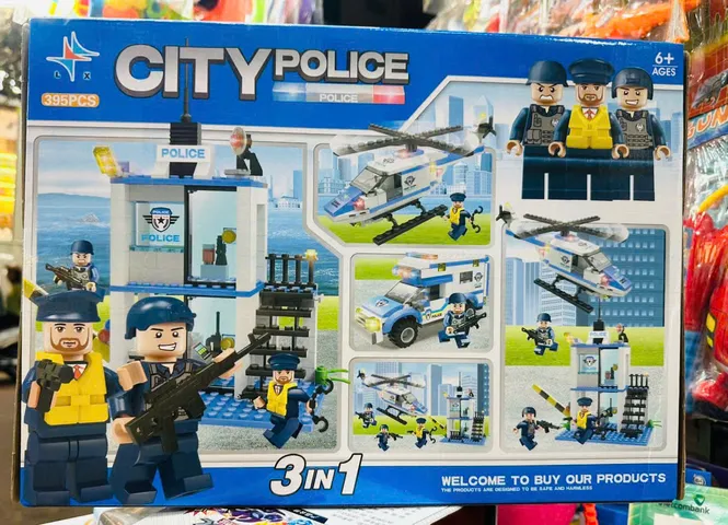 Bộ Đồ Chơi Lắp Ráp Trụ Sở Người Bảo Vệ Thành Phố City Police - Mô Hình Xe Ô Tô, Máy Bay Sáng Tạo cho Trẻ Em