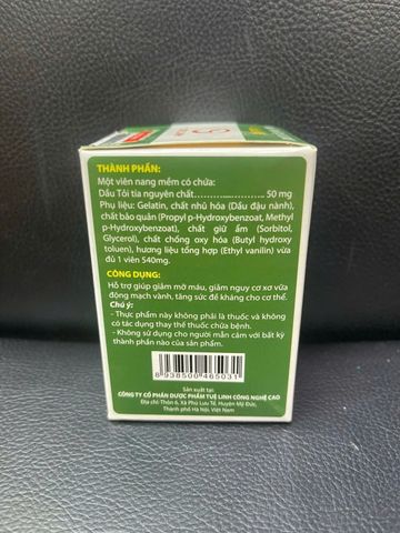 Viên Uống Dầu Tỏi Tuệ Linh Garlic Oil 100 Viên – Hỗ Trợ Giảm Mỡ Máu, Cải Thiện Sức Khỏe Tim Mạch, Cholesterol Thấp