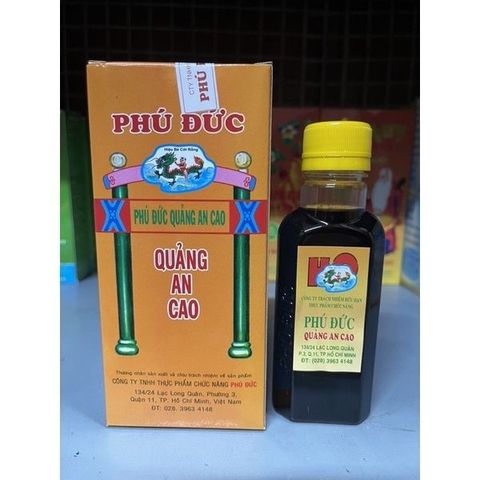 Quảng An Cao Phú Đức 120ml - Hỗ Trợ Giảm Ho, Giảm Đờm tự nhiên cho Trẻ Em và Người Lớn, Siêu hiệu quả và Dễ Dùng