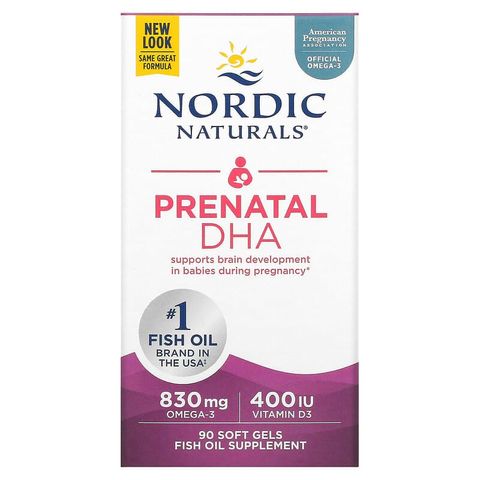 Viên Uống DHA Bầu Triglyceride Nordic Naturals - Hỗ Trợ Thai Kỳ, Phát Triển Khỏe Mạnh, 90 Viên Nang Mềm