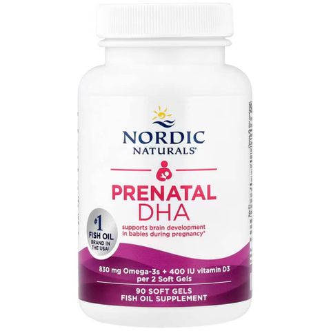 Viên Uống DHA Bầu Triglyceride Nordic Naturals - Hỗ Trợ Thai Kỳ, Phát Triển Khỏe Mạnh, 90 Viên Nang Mềm