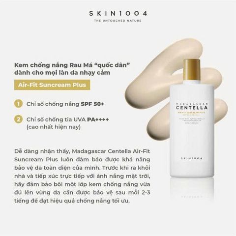 Kem Chống Nắng Skin1004 Madagascar Centella Air Fit SPF50 50ml - Bảo Vệ Da Mềm Mịn, Chống UVA/UVB Hiệu Quả