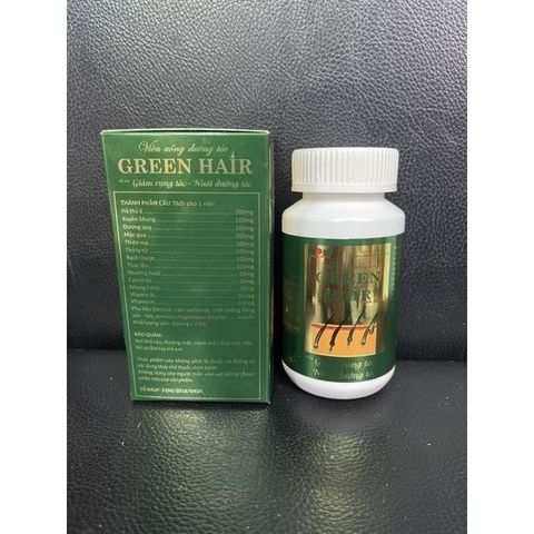 Viên Uống Green Hair Hoa Sen 60 Viên - Nuôi Dưỡng Tóc, Giảm Gãy Rụng, Hỗ Trợ Mọc Tóc Khỏe Mạnh Từ Gốc Đến Ngọn