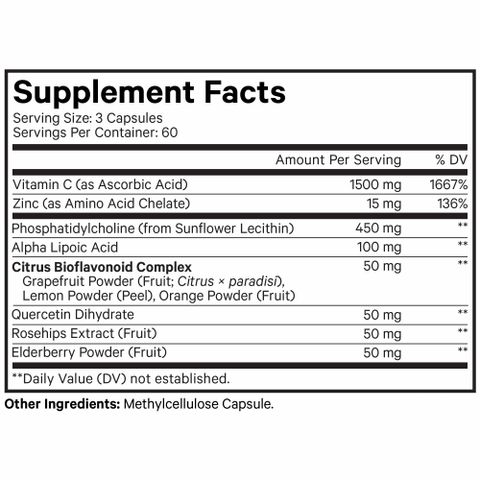 Viên Uống Vitamin C Liposomal Codeage - Hỗ Trợ Đẹp Da, Tăng Cường Đề Kháng, 180 Viên Nhộng - Sức Khỏe Tối Ưu