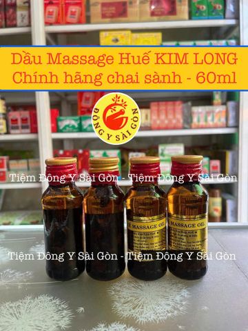 [1 CHAI] Dầu Massage Huế Kim Long Chính Hãng - Tinh Dầu Massage Thảo Dược Tự Nhiên Giảm Đau, Thoải Mái Sức Khỏe 250ml