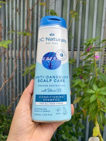 Dầu Gội OC Naturals Chăm Sóc Da Đầu, Chống Gàu 400ml - Dưỡng Tóc Mềm Mượt, Tăng Cường Sức Sống Tóc