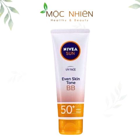 Kem chống nắng Nivea Sun BB Cream UV Face SPF50 - Bảo vệ da, tông màu tự nhiên, phù hợp mọi loại da, nhẹ nhàng không nhờn rít