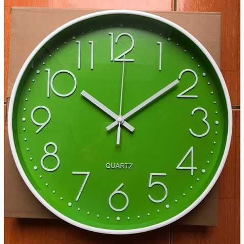 Đồng Hồ Treo Tường QUARTZ Đường Kính 30cm Kim Trôi Không Tiếng Động - Sang Trọng, Siêu Bền, Trang Trí Nhà Cửa
