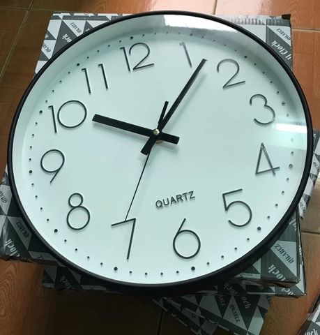 Đồng Hồ Treo Tường QUARTZ Đường Kính 30cm Kim Trôi Không Tiếng Động - Sang Trọng, Siêu Bền, Trang Trí Nhà Cửa