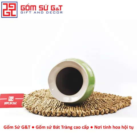 Lọ Hoa Chân Đèn Vẽ 3D Sen Gốm Sứ G&T - Trang Trí Nhà Cửa Sang Trọng và Tinh Tế, Biểu Tượng Thanh Khiết Thiên Nhiên