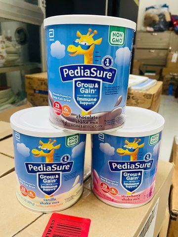 Sữa Pediasure Grow & Gain 400g - Sữa Bột Dinh Dưỡng Cho Trẻ Biếng Ăn Vani, Dâu, Socola, Giúp Tăng Trưởng Khỏe Mạnh