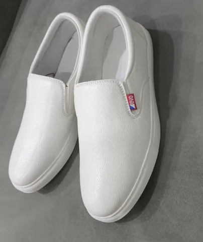 Giày Sneaker Lười Nam Đen/Trắng Da PU Thời Trang Mẫu Mới - Phong Cách Hiện Đại Dễ Phối Đồ, Giày Sục Thoải Mái Chất Lượng Cao