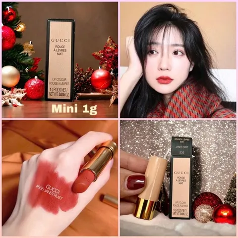 Son Gucci 505 Janet Rust Matte Minisize 1G - Sắc Màu Quyến Rũ, Chất Son Mịn, Thiết Kế Sang Trọng, Phù Hợp Mọi Dịp