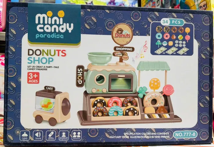 Candy Paradise Đồ Chơi Nhập Vai Tiệm Bánh Mini 777-8 - Bộ 34 Món Có Hiệu Ứng Đèn Âm Thanh Cho Trẻ 3 Tuổi Trở Lên