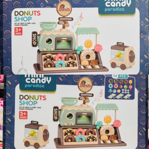 Candy Paradise Đồ Chơi Nhập Vai Tiệm Bánh Mini 777-8 - Bộ 34 Món Có Hiệu Ứng Đèn Âm Thanh Cho Trẻ 3 Tuổi Trở Lên